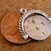 Vintage English sterling silver Spinner charm I love You Bracelet charm