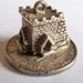 Vintage Sterling silver and enamel charm church opens with wedding