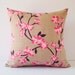Sakura cherry blossom decorative accent pillow cover / pillow case / cushion cover - 18 x 18 inches