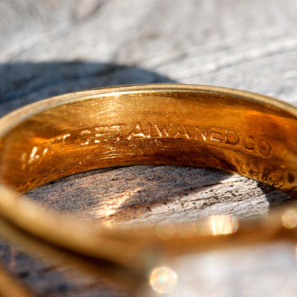 electroplate 14k gold natural amethyst engagement ring