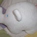 plush mod white baby elephant