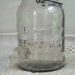 2 Vintage Foster Sealfast Jars Set of Clear Quart and Pint Sized Jars with Wire Bails and Glass Lids