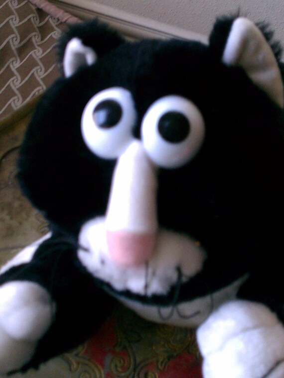 ALLEY KATS plush Cat Black JRL Toys Vintage 1986