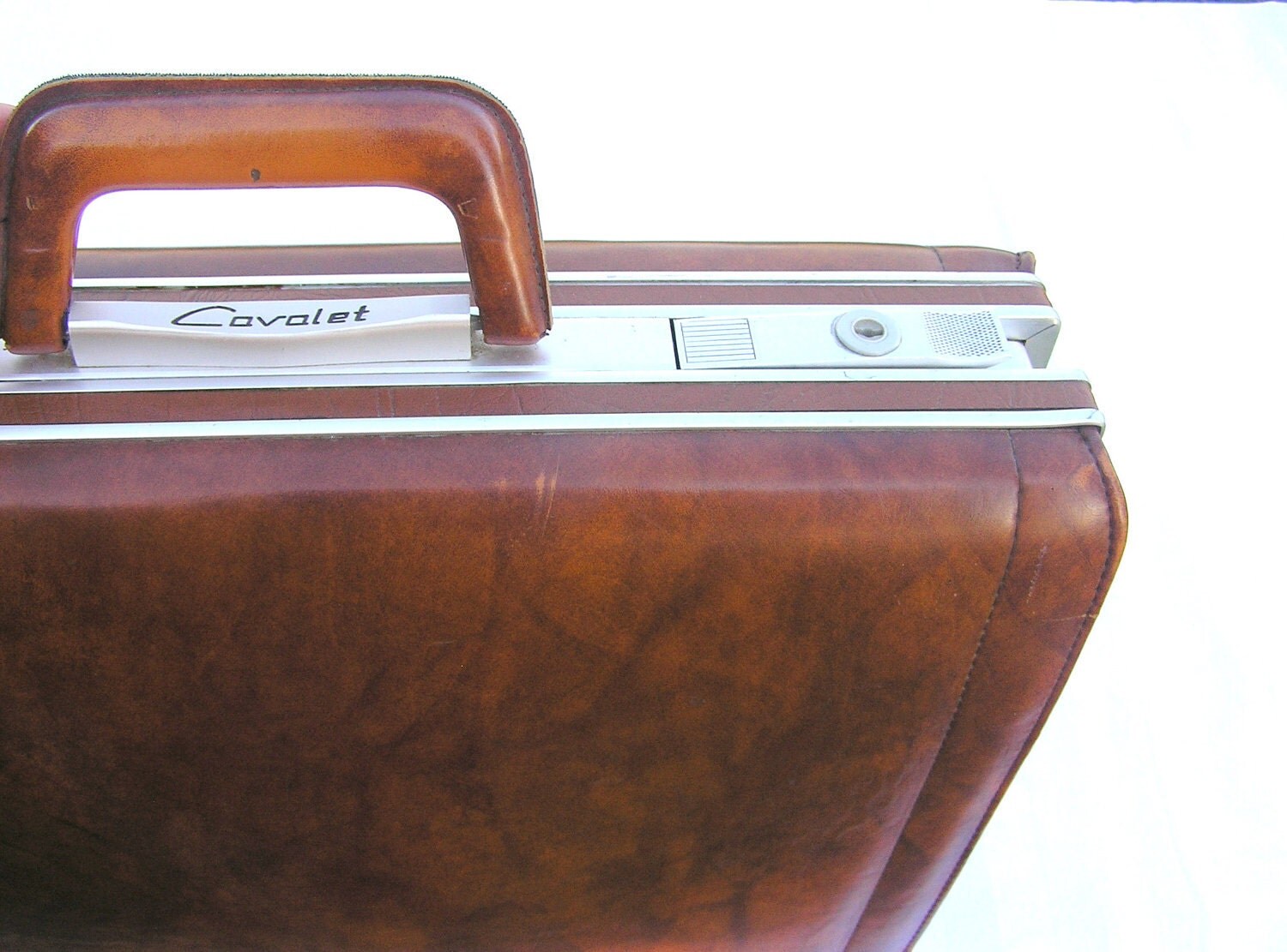 Vintage briefcase suitcase warm cognac Cavalet from Sweden