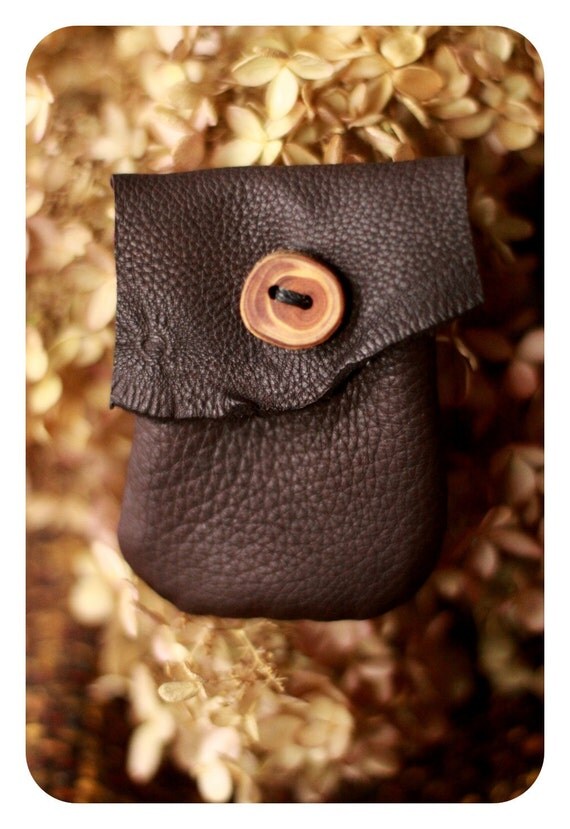 Small Leather Pouch. Jewelry Pouch. Leather Accessories.
