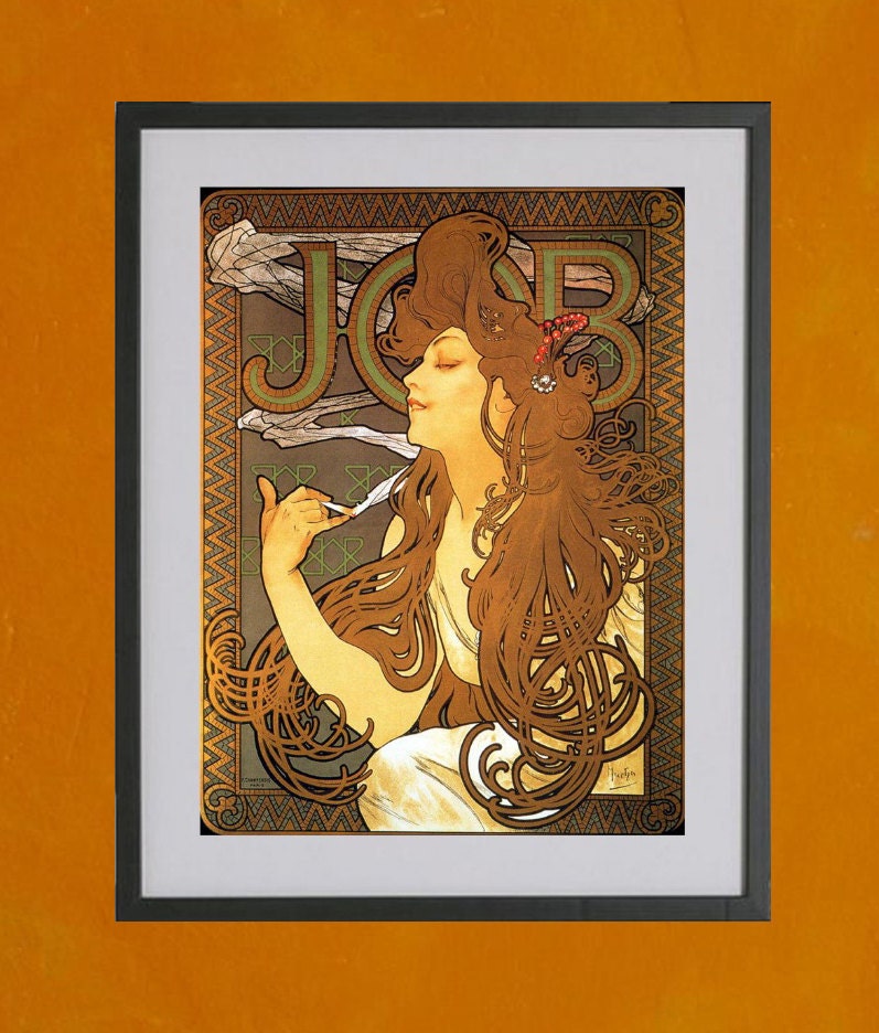 alphonse mucha cigarette job Alphonse mucha’s poster for job cigarette papers is one of the most famous works in design history taking its cue from a new kind of female beauty, its modern girl has hair with a life of its own the tendrils look more like the floating tentacles of a jellyfish mucha saw a spiritual, even moral. alphonse mucha cigarette job Alphonse mucha’s poster for job cigarette papers is one of the most famous works in design history taking its cue from a new kind of female beauty, its modern girl has hair with a life of its own the tendrils look more like the floating tentacles of a jellyfish mucha saw a spiritual, even moral.