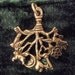 CINI CIMARUTA Pendant, Rare Witches Charm, Sterling Silver, DOUBLE Sided