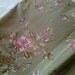 Vintage Shabby Chic Rose Cafe au Lait Curtain Panels, Set of Two, Romantic Home - Olives and Doves