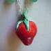 Ceramic Strawberry Necklace