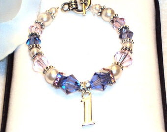 Babys 1st Birthday Keepsake Bracelet - CUSTOM MADE.