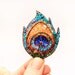 RESERVED FOR TAMMARA- Peacock Feather Beaded Brooch
