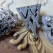 vintage paste rhinestone pot metal dress clips art deco destash