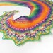 Rainbow woman scarf, lace scarf, knit woman scarf - spring fashion