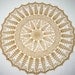Brown crochet doily. Big brown doily. Round crochet doily. Pretty crochet doily. Doily gift. Crochet gift.