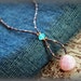 Pink Peruvian Opal Necklace. Eye Candy Collection. Beaded Jewelry. Bohemian Fashion. Aqua Purple Pink. Everyday Simple. Boho Chic. Summer