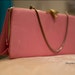 RESERVED for Julie Anne - Vintage 1950s 1960s pink cloth clutch handbage
