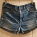 1970s 1980s High Waisted Washed Out Distressed Cut Off Jean Shorts