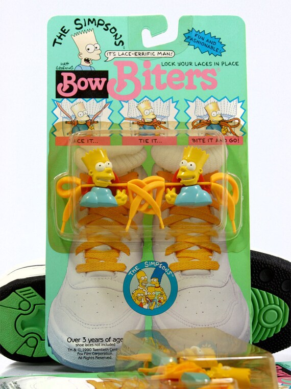 Vintage Bow Biters Bart Simpson DS NIB