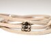 Beige Suede Cord Bracelet with Light Gold Swarovski crystal Beads
