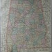 Antique ALABAMA MAP 1901 Vintage State Map Plaindealing 418