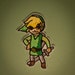 Wind Waker Link -- Zelda Embroidered Iron-on NES Nintendo GameCube Patch