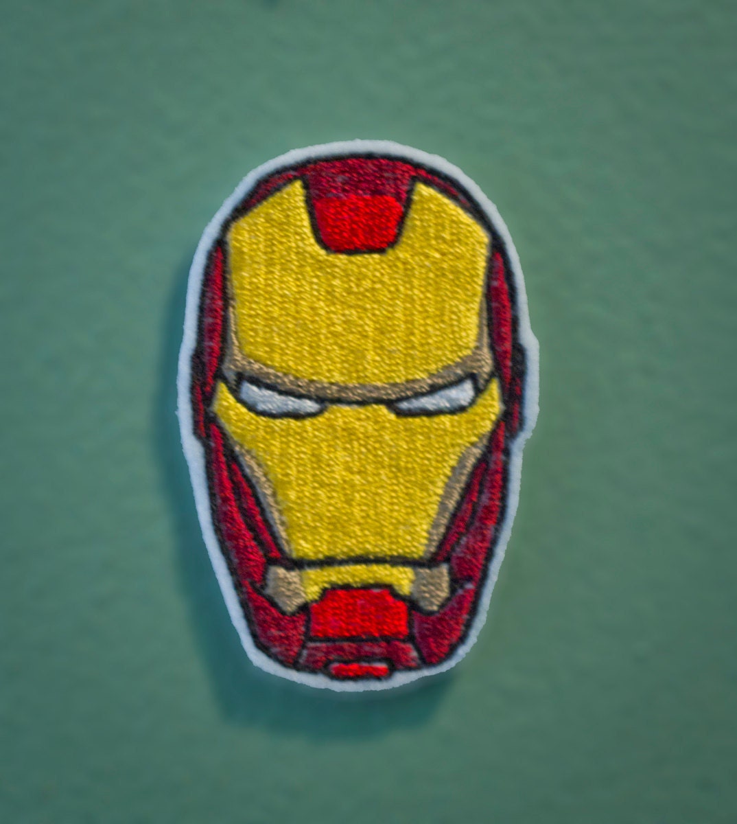 Iron Man Helmet Embroidered Avengers Super Hero Patch