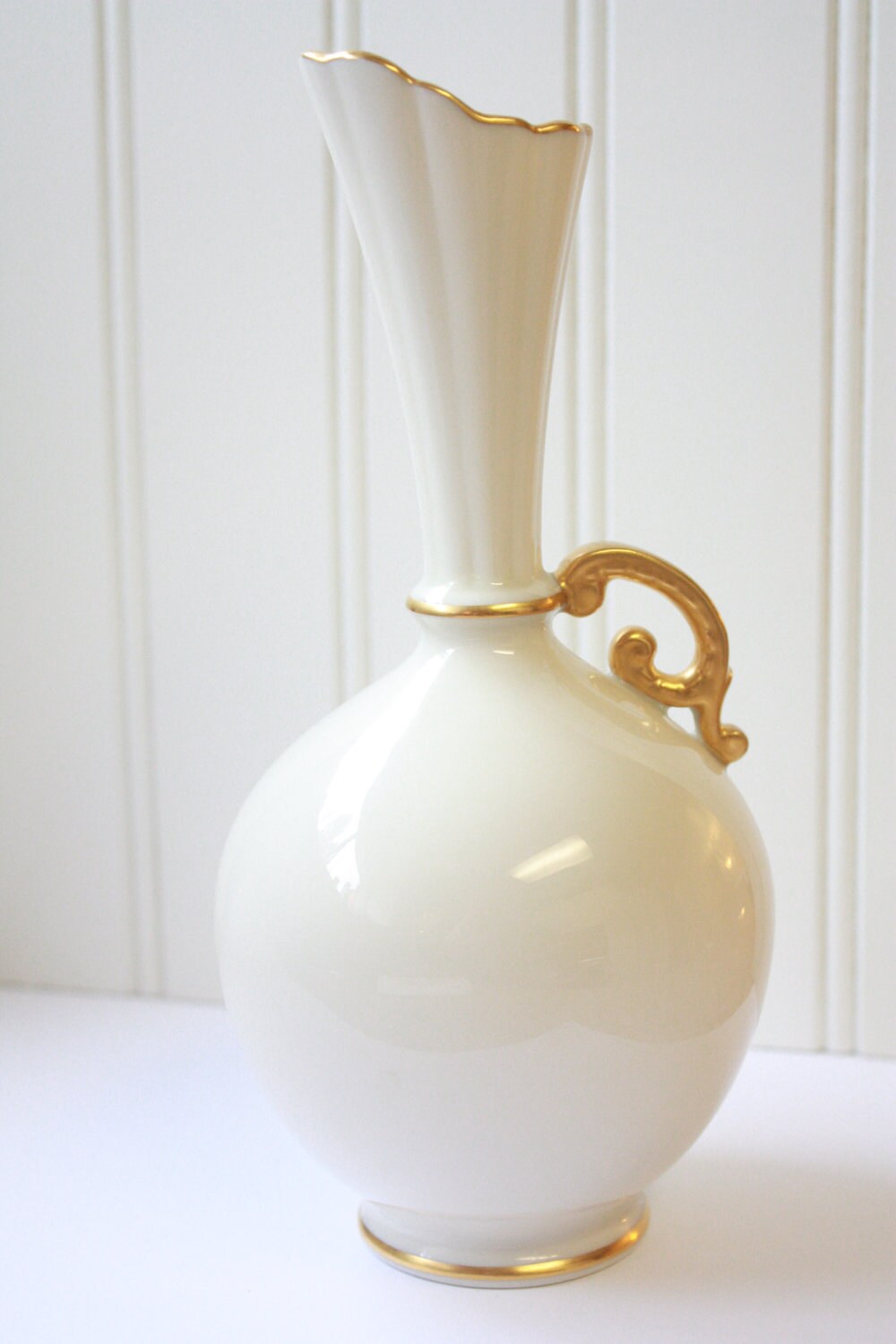 Lenox Gold Rimmed Vase by TheGlassLily on Etsy