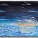 RESERVED FOR JOHN Dark blue large sea abstract painting on canvas Sunset Nature Ocean Night Modern Acrylic Art For Home bedroom decor