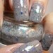 Crotch Rocket Nail Lacquer - Asphalt Gray Glitter Custom Nail Polish - Full Size Jar With Clear and Brush