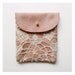 DOILY POUCH / pink white