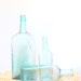 3 Vintage Jade Blue Bottle Lot