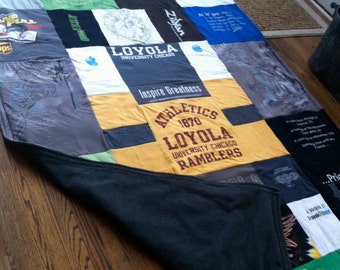 custom t shirt blanket