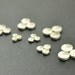 6mm Sterling Silver round bazel cups for cabochons - 4 pices High quality product with a thick silver sheet