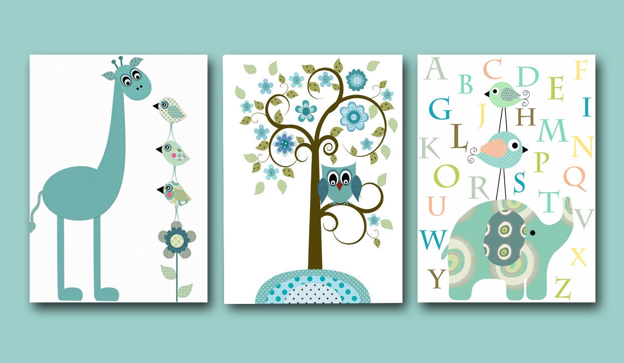 Art For Children Kids Wall Baby Boy Room Decor