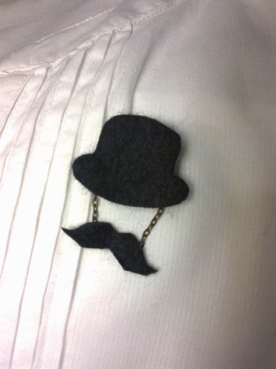 SALE Top Hat Brooch - 'The Magician Vanishes' Steampunk Victoriana costume jewellery steampunk buy now online