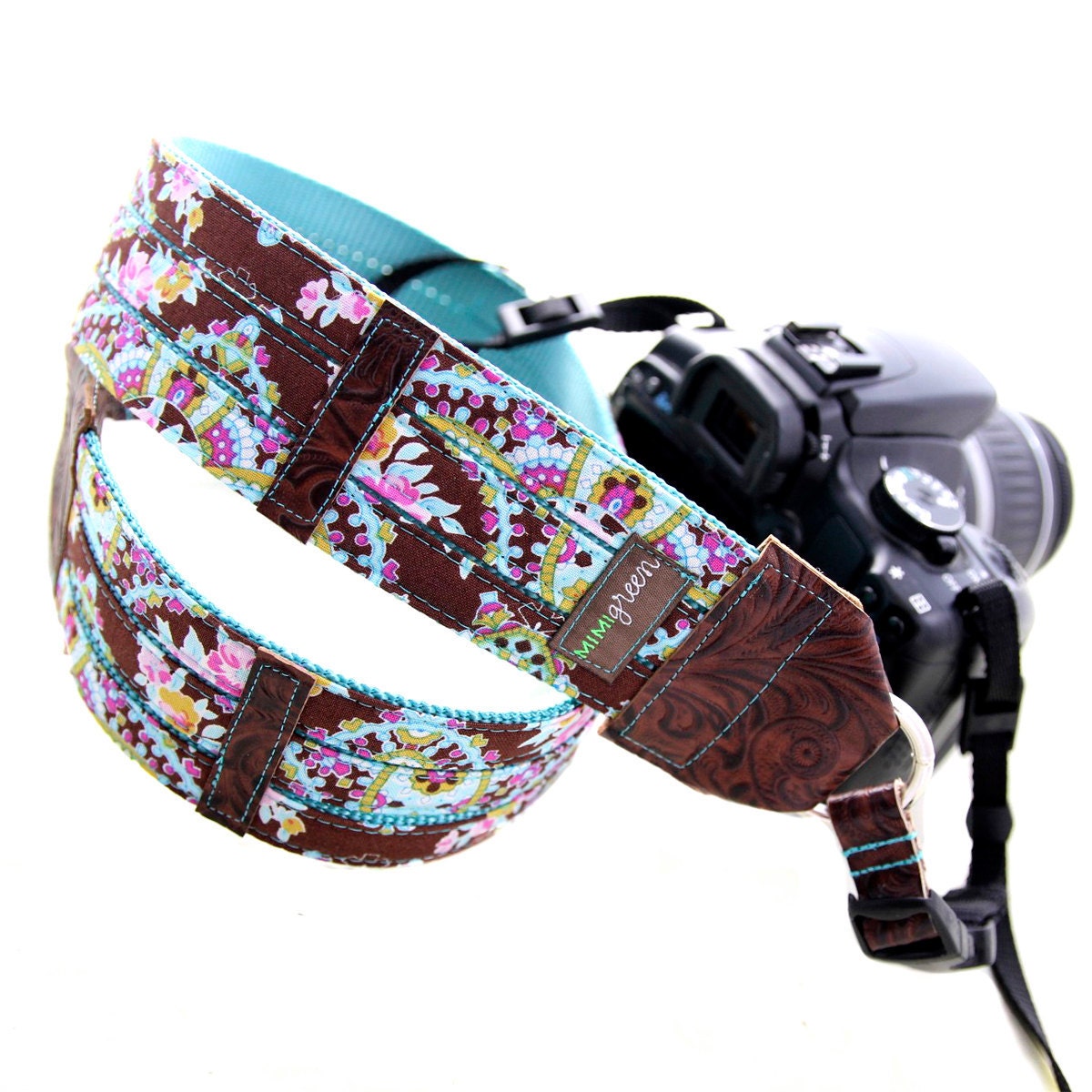 Stella Blue Designer DSLR Camera Strap with Quick Release