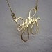Script font name jewelry - Custom name necklace " (3colors for your choice at same price) "