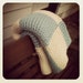 Powder Blue and Ivory Full size baby boy blanket