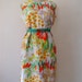 60s floral shift dress