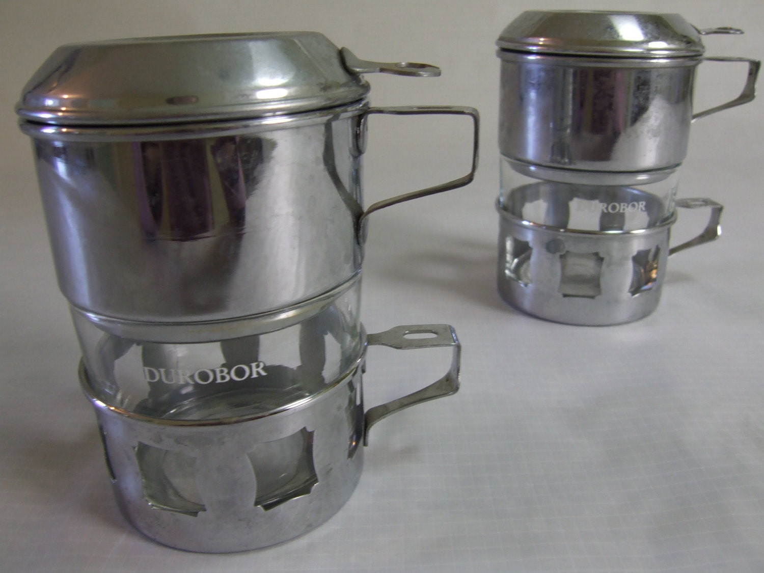 Vintage Durobor French Press Coffee Makers Pair