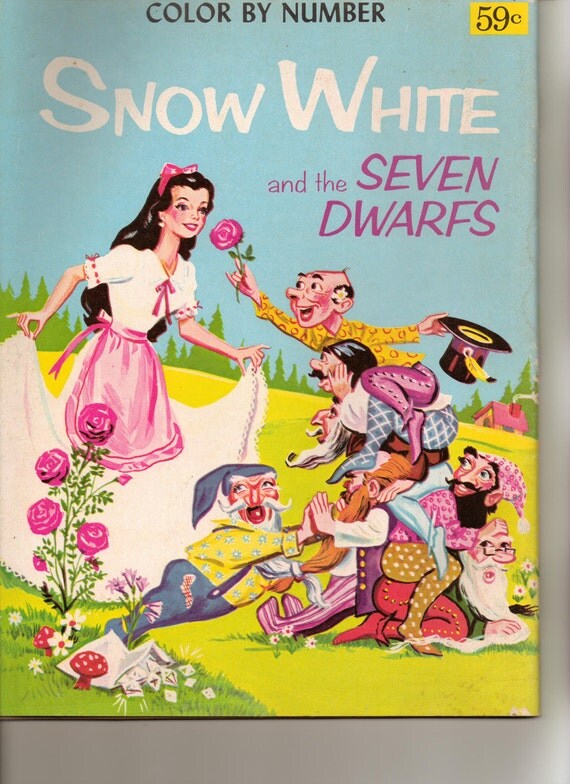 Snow White and the Seven Dwarfs Coloring Book Color by numbers