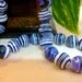 10mm Natural Purple & White Striped Turkey Turquoise Round Stone Gemstone Beads, Item M483 - 3" strand