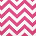 1 yard Pink Chevron - Premier Prints - Candy Pink / white - ZigZag Fabric - Home Decor Duck Cloth