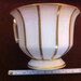 La Porcelaine de Baudour Cerabel Belgium Porcelain White Cup Gold Stripe