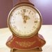 Swiza Mignon 'Swiss Made' Eight (8) Day Travel Alarm Clock with Dark Red Decorative Case - vintage