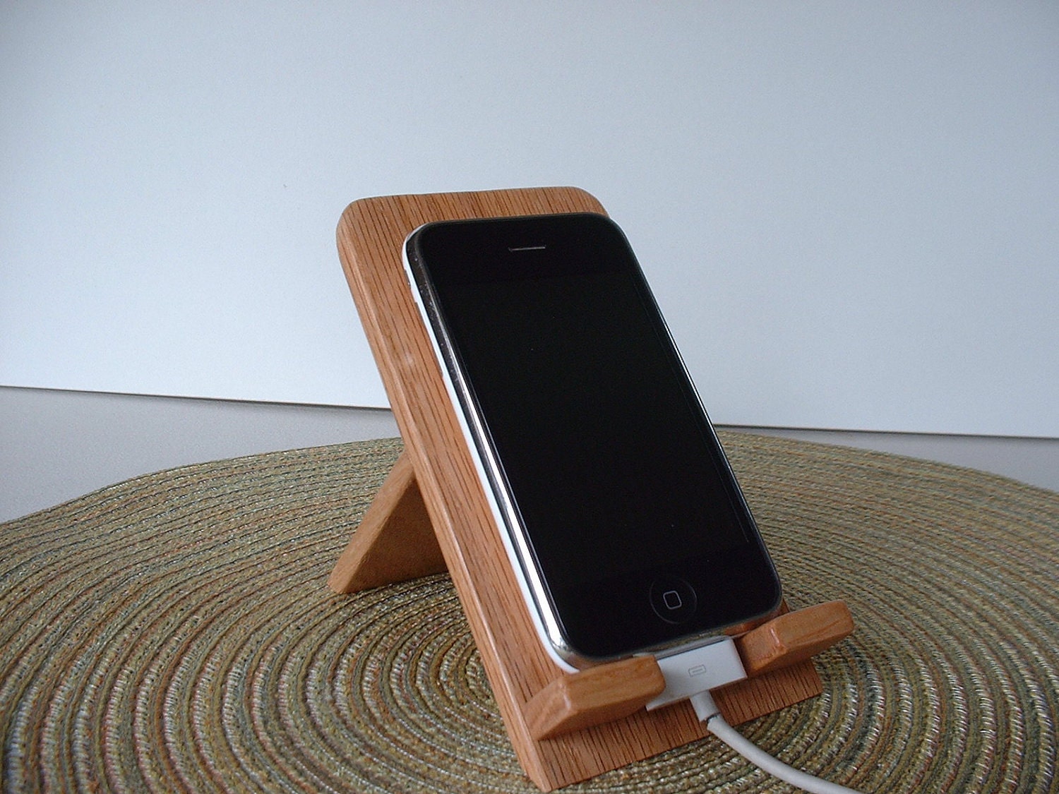 iPhone iPod Touch Smart Phone Hand Crafted Wooden Holder