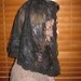 Black lace chapel veil