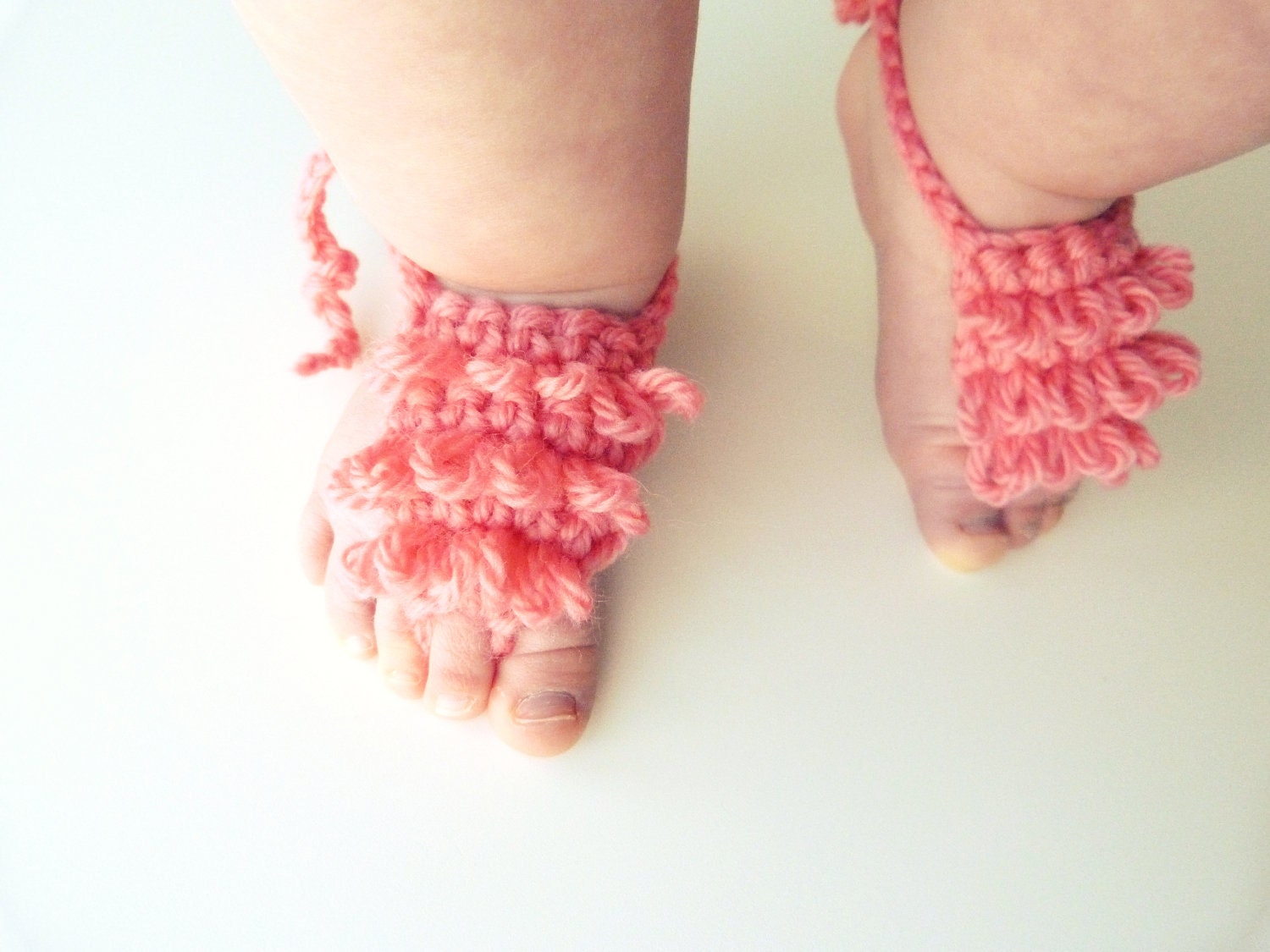 SALE-Any ColorBaby Barefoot SandalsCrochet baby by SweetlaceShop