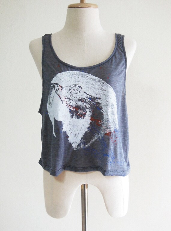 parrot colour crop top