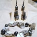 Mother of Pearl Buttons and Pearl Bracelet and Matching Earrings- Set